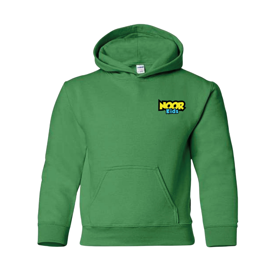 Noor Kids Logo Hoodies (Green)